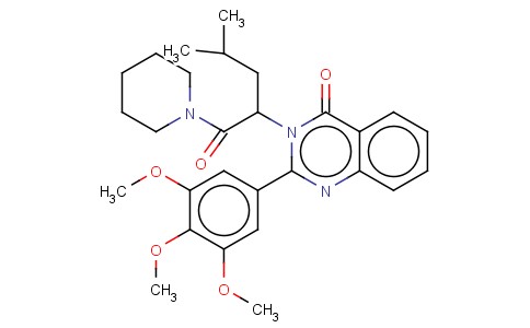 1-(4-METHYL-2-(4-OXO-2-(3,4,5-TRIMETHOXYPHENYL)-3(4H)-QUINAZOLINYL)PEN TYL)PIPERIDINE